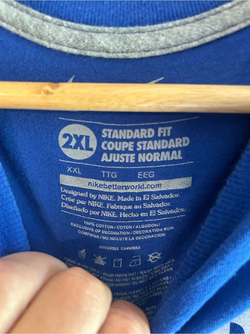 Nike Royal Blue Graphic 'Go Hard or Go Home' Tee